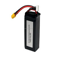 Batterie LiPo haute puissance 6S 70C 22V 5000mAh rechargeable à décharge rapide pour drone de course FPV quadricoptère RC