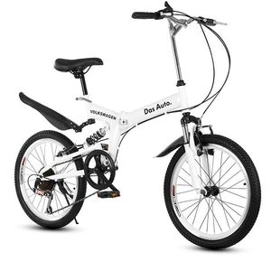 Bicicleta <span class=keywords><strong>Plegable</strong></span> con Logotipo Personalizado, Cuadro de Acero al <span class=keywords><strong>Carbono</strong></span>, Horquilla de Resorte, Velocidades Variables, Amortiguación Delantera y Trasera, Portátil para Coche - Product Image 1