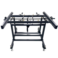 Cadre d'assemblage de panneau de commande électronique réglable en angle (0-80°), conception extensible, capacité de charge 300 kg, comptoir 830-1130 mm