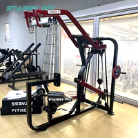 Banc plat pour musculation, presse pectorale horizontale, machine à presse pectorale à plaques chargées