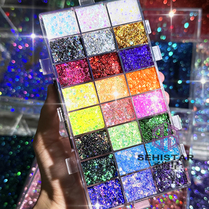 Paleta de Sombras de Ojos de Gel Luminoso de 24 Colores Personalizada con Cobertura para Tonos de Piel Oscuros - Product Image 4