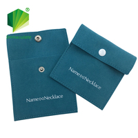 Pochette à bijoux en microfibre suédée personnalisée populaire avec logo – Emballage pour bijoux