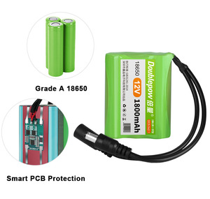 Doublepow Paquetes de Baterías Recargables de Iones de Litio <span class=keywords><strong>18650</strong></span> de 1800mAh 11.1V <span class=keywords><strong>3S1P</strong></span> con BMS - Product Image 3