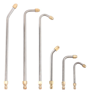 <span class=keywords><strong>Lanza</strong></span> de limpieza móvil de alta presión Lingzhen con varilla curva en U de acero inoxidable y latón plateado+dorado para lavado de coches - Product Image 6