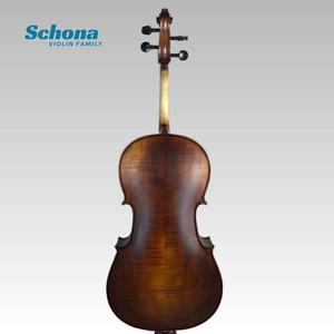Cello artisanal <span class=keywords><strong>haut</strong></span> <span class=keywords><strong>de</strong></span> <span class=keywords><strong>gamme</strong></span> en érable grain tigre mat, dos et flancs, taille 4/4, pour examen, pratique, performance solo, directement <span class=keywords><strong>de</strong></span> l'usine - Product Image 3