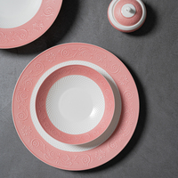 Platos de Porcelana Fina con Relieve, Vajilla de Lujo para Restaurantes y Hoteles, Fabricante de Artículos de Mesa
