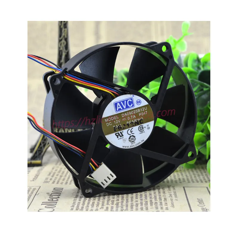 CPU chassis cooling fan DA09025B12U Large air volume 4-pin PWM Temperature control 0.70A 9CM 9525