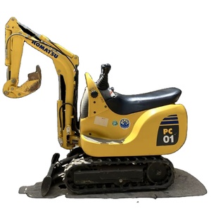 Excavatrice sur chenilles d'occasion certifiée CE, 0,3 tonne, 95 % d'origine, avec moteur, boîte de vitesses, pompe et accessoire tarière importés, pour PC01 - Product Image 1