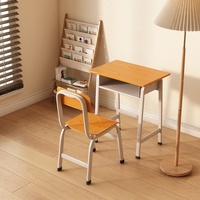 Ensemble table et chaise pour un seul élève, pour les salles de classe traditionnelles