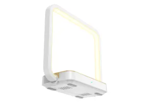 Carregador sem fio versão mini lâmpada de cabeceira LED carregador rápido sem fio com 3 graus de brilho