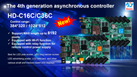 Pengontrol Layar LED WIFI Full Color Huidu C36/C36C untuk layar LED P2/P2.5/P3/P4/P5 layar linter