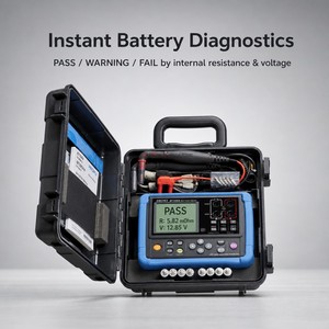 Kit de testeur de batterie HIOKI BT3554-52, mesureur de résistance interne, test en ligne, écran LCD portable pour alimentation de secours UPS et télécommunications - Product Image 2