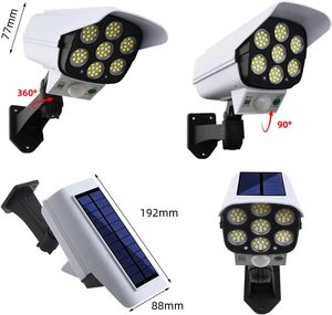Dusk to Down Pseudo Camera 77 <b>Led</b> Solar Motion <b>Sensor</b> Security Wall <b>Lights</b> Outdoor with Remote Control IP65 - Product Image 3