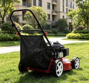 Gas Lawn <b>Mower</b> 190CC 4-Stroke <b>Self</b> <b>Propelled</b> With Grass Box Height Adjustable Handle Red - Product Image 5