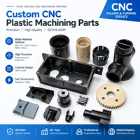Pièces usinées CNC personnalisées en plastique, usinage de précision CNC 5 axes, service de fraisage et tournage, composants prototypes en ABS, POM, nylon, PEEK, usine