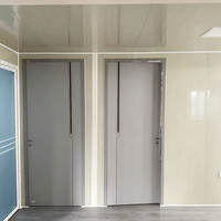 Maison conteneur extensible facile à installer 20ft 40ft, 2 chambres, préfabriquée, modulaire, pour bureau, café, usine avec terrasse