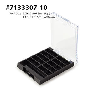 Excellente offre OEM ODM Rectangle fard à paupières étui métallisation cosmétique conteneur visage produits de maquillage - Product Image 2