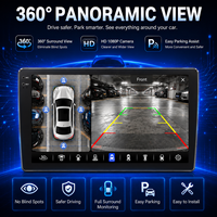 Autoradio Meihua 9 pouces 2K Android 13, Qualcomm Snapdragon 6125, 4G LTE, CarPlay sans fil, Android Auto, GPS, DSP, lecteur multimédia