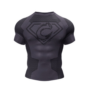 Maglietta all'ingrosso della compressione degli uomini del <span class=keywords><strong>film</strong></span> del supereroe 3d stampata maglietta sportiva della palestra magliette Cosplay costumi di atletica - Product Image 2