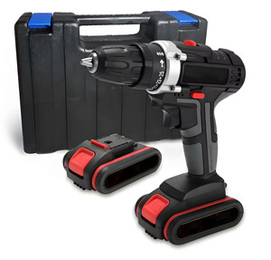 Perceuse à percussion sans fil 21V à vitesse variable, batterie au lithium haute puissance, perceuse à main durable OEM - Product Image 3