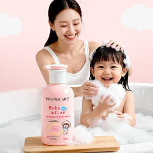 Etiqueta privada <span class=keywords><strong>2</strong></span> en 1 Body Wash Fórmula sin lágrimas Gel de ducha orgánico Body Wash y champú para bebés - Product Image 1