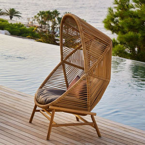 Hiện Đại Duy nhất <span class=keywords><strong>wicker</strong></span> Gỗ Tếch đồ nội thất ngoài trời Swing ghế với Recliner Rocking tính năng cho nhà Bar công viên hoặc hội trường sử dụng - Product Image 5