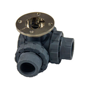 इलेक्ट्रिक बॉल वाल्व dn20 pn10 3 रास्ता मोटर चालित बॉल वाल्व प्लास्टिक pvc अपअपक प्रवाह नियंत्रण पानी के लिए मोटर चालित इलेक्ट्रिक बॉल वाल्व - Product Image 4