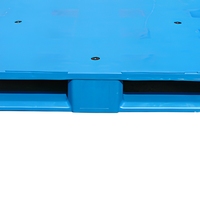 Palette en plastique Euro réutilisable à 4 voies avec base périmétrique complète pour la logistique d'entrepôt et d'exportation