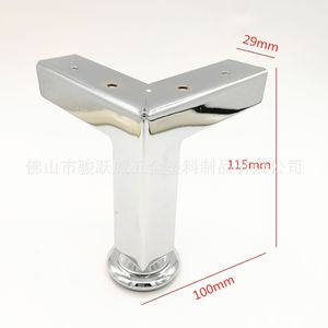 Pied de meuble en acier inoxydable, hauteur 100mm, largeur 29mm, robuste, pour canapé, armoire, table basse, meuble TV - Product Image 1