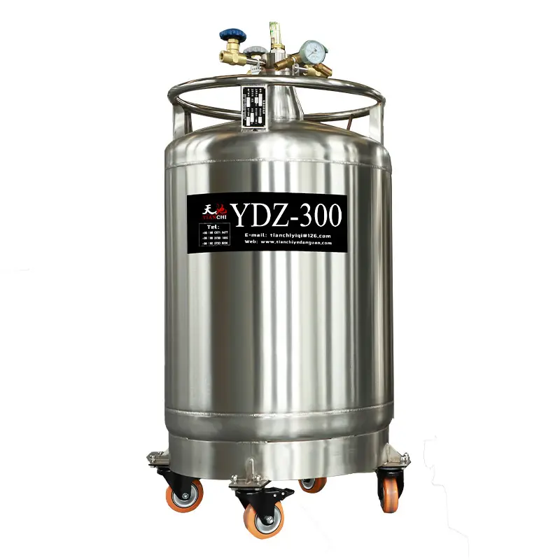 Cryosaunas Ln2 이송 충전용 YDZ-300 자체 압력 질소 액체 용기