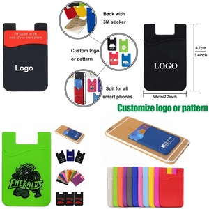 Étui de téléphone portable auto-adhésif avec logo personnalisé, porte-cartes, pochette, à coller sur la poche du téléphone portable - Product Image 3