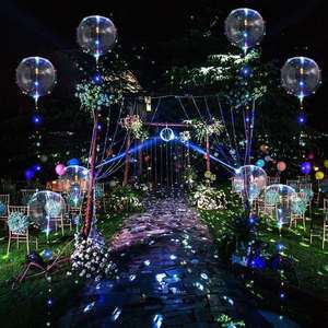 Lot de ballons LED lumineux en TPU avec guirlande lumineuse pour la Saint-Valentin, les fêtes et les décorations de mariage, ballons Bobo pour la rue - Product Image 6