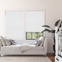 Persianas Romanas Inalámbricas Sin Herramientas ni Taladro, Persianas Térmicas Opacas para Ventanas, Oscurecimiento de Sala de Estar y Dormitorio, Personalizadas