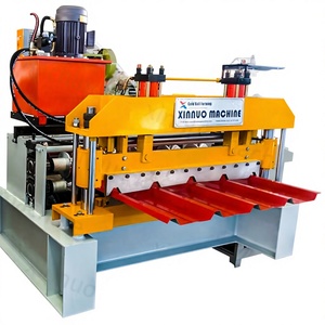 Machine de production de tôles de toiture <span class=keywords><strong>IBR</strong></span> en Chine avec moteur, pompe et boîte de vitesses pour une production efficace et durable de tôles de toiture répondant aux normes de construction locales - Product Image 1