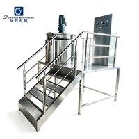Cuve de mélange liquide en acier inoxydable avec agitateur, cuve de mélange à chauffage électrique, homogénéisateur industriel pour shampoing et lotion