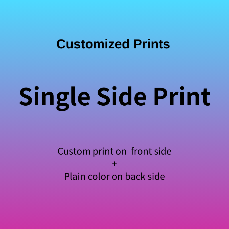 Impression personnalisée sur un seul côté