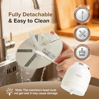 Voedselveilige draadloze elektrische schilmes, USB oplaadbare draagbare mini-fruitenschilmachine voor thuiskeuken, knoflook, druiven, aardappelen