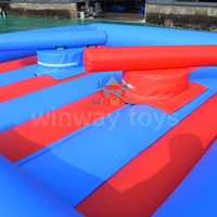Jeu interactif gladiateur à deux joueurs jeux de carnavals gonflables événements fêtes, jouets gonflables d'arène de joutes
