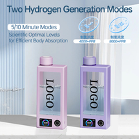 Bouteille Générateur d'Eau Hydrogénée Portable 8000PPB avec Bouchon Anti-Pression, Ioniseur Moleculaire H2 pour Voiture, Certifié CE