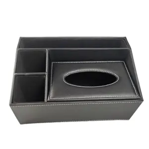 Multifunctional Leather Tissue Box European Style Car Tissue Box Tissue Storage Box
