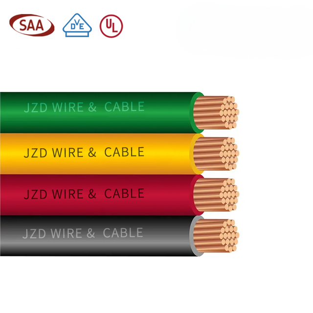 Factory 8.0mm 14mm2 22mm2 30mm2 38mm2 50mm2 60mm2 80mm2 Single Copper Conductor Electric Cables Building Wire Thhn Xhhw Xhhw-2