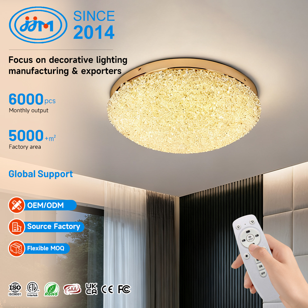 High Quality Iron Base House Indoor Living Room Ceiling Lamp Nordic Luxury Corridor Balcony Dimmable LED Ceiling Light