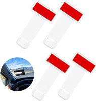 Porte-billet de pare-brise de voiture transparent Clip de support de billet de stationnement de voiture auto-adhésif avec Logo d'impression personnalisé