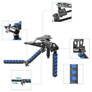 DSLR fotocamera Video Studio Rig Kit di montaggio a spalla per ridurre la scossa per <span class=keywords><strong>Smartphone</strong></span> tenere il viso oggetto di tracciamento della fotocamera portatile stabilizzatore Rig - Product Image 5