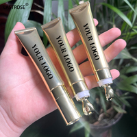 Cosmétique pour les lèvres tendance 2025, tube de 20 ml, volume extrême, or et argent, gloss à lèvres repulpant, marque privée, huile repulpante pour les lèvres