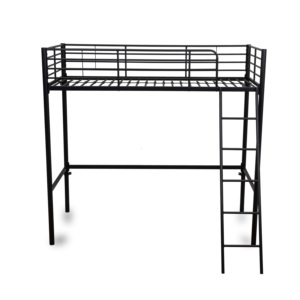 Modern Clove High Sleeper Bunk <b>Bed</b> Metal Frame Loft Desk School Hotel Wood Material Dormitory Bedroom Hospital MILENYUM Brand - Product Image 4