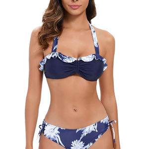 ชุดว่ายน้ำออกกำลังกายแบบชิ้นเดียวพิมพ์ลายเซ็กซี่สีพื้นหลังระบายอากาศ - Product Image 1