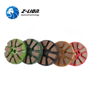 <span class=keywords><strong>3</strong></span> ''<span class=keywords><strong>Hook</strong></span> <span class=keywords><strong>and</strong></span> <span class=keywords><strong>Loop</strong></span> Metal Bond Diamond Concrete Grinding Plate Pads Shoes - Product Image 3