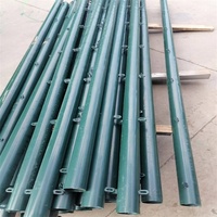 Clôture en mailles de chaîne galvanisée facile à assembler par un fournisseur d'usine pour un projet africain Clôture en treillis de fer avec revêtement en PVC