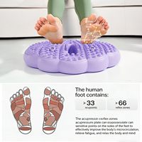 Planche d'acupression portable antidérapante pour la relaxation musculaire, utilisation en intérieur, tapis de massage des pieds avec rouleaux